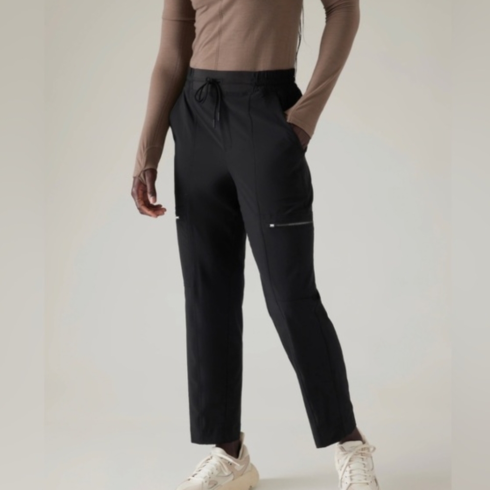 Athleta Black Cargo Pants Size 12T